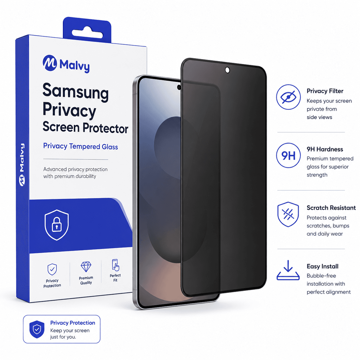 Samsung Galaxy A57 Privacy Screen Protector by Malvy